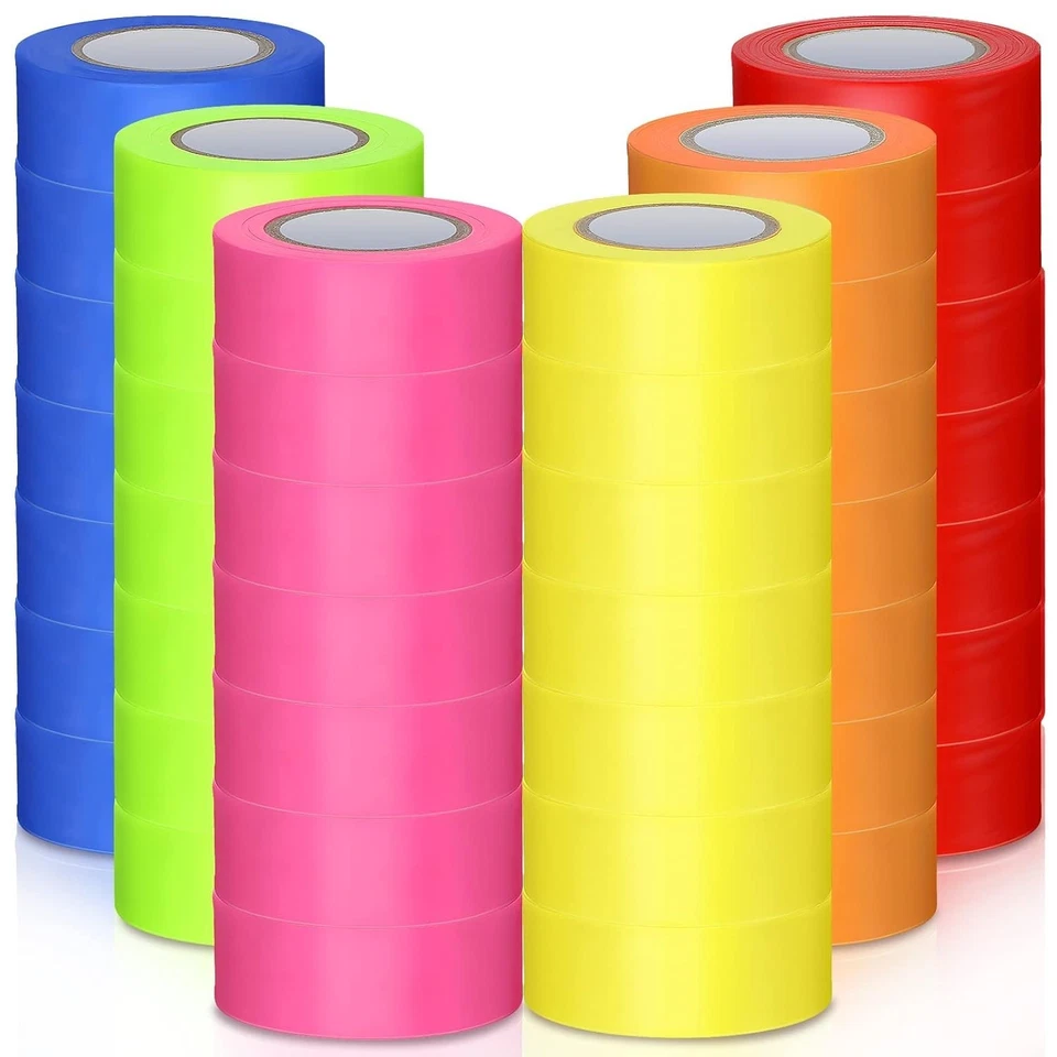 Bright and Weatherproof Flagging Tape - 60 Pcs for Trail and Boundary Marking - Image 3 of 4