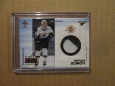 NHL Dallas Stars Sergei Zubov Vintage 1998-99 Pacific Game Worn Jersey Card