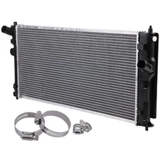 Radiator CU2335+Universal Oil Hose Clamps Kit For 2000-05 Toyota Celica 1.8L l4