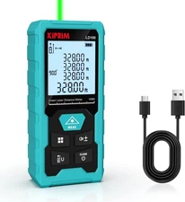 Green Laser Distance Meter, 328ft Measuring Tool with USB Type-C Rechargeable...
