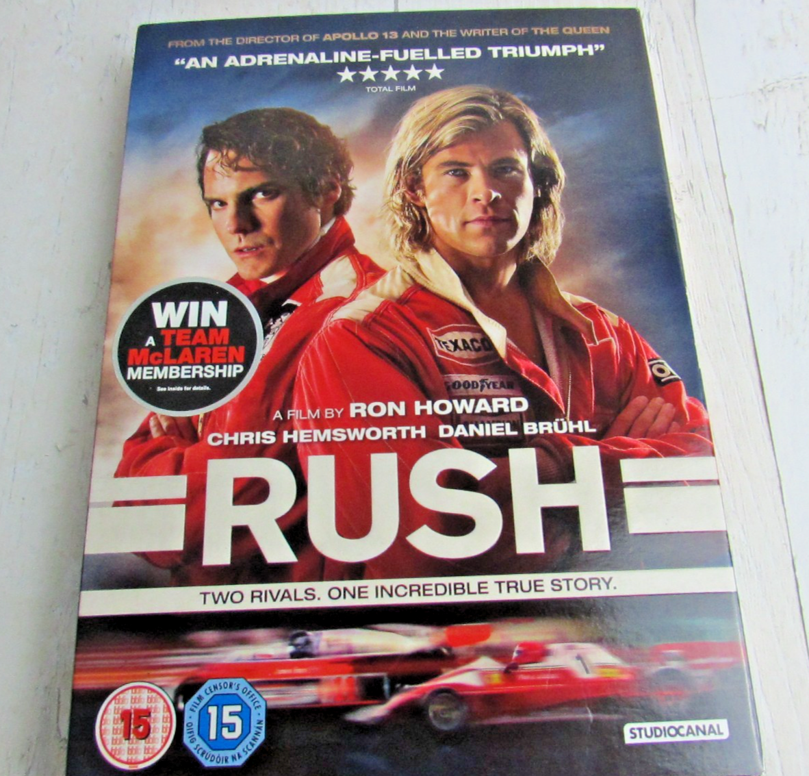 Rush DVD Formula 1 Race James Hunt v Niki Lauda Used