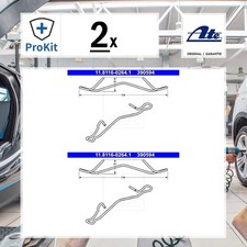 2x ORIGINAL® Ate Feder, Bremssattel Vorne, Hinten für Ford FIESTA V KA FUSION