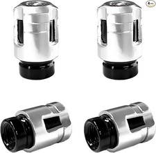 4PCS Tire Valve Stem Caps, Aluminum Alloy Car Wheel Valve Covers Leak-Proof Tyre