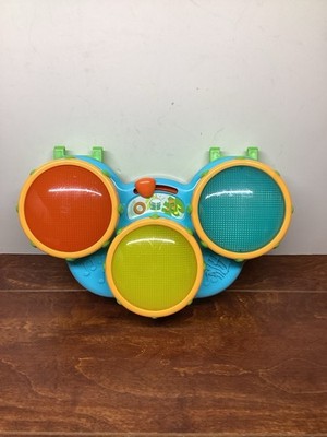 Bright Starts Safari Beats Musical Learning Toy Drums Animal Sounds Push Lights