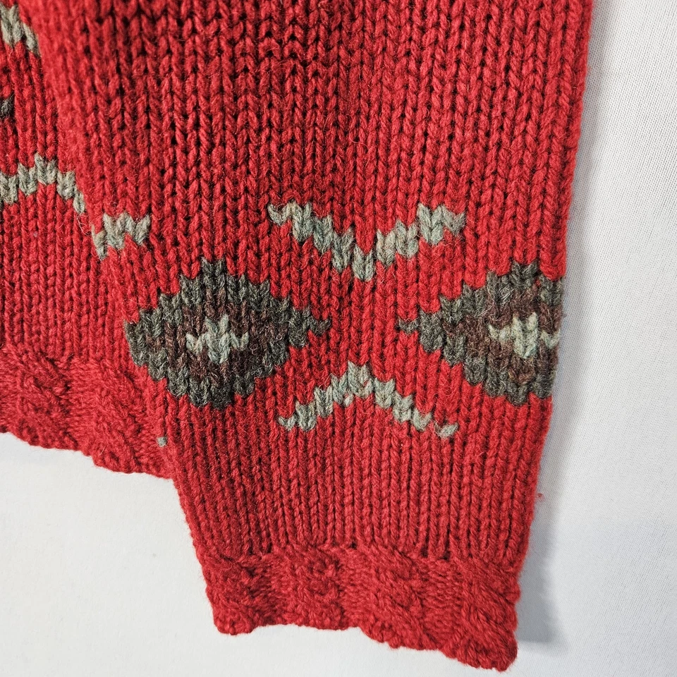 Suéter De Colección Años 90 Eddie Bauer Navidad Verde Rojo Copo de Nieve Talla M Mujer De Gran Tamaño Foto 4 de 4