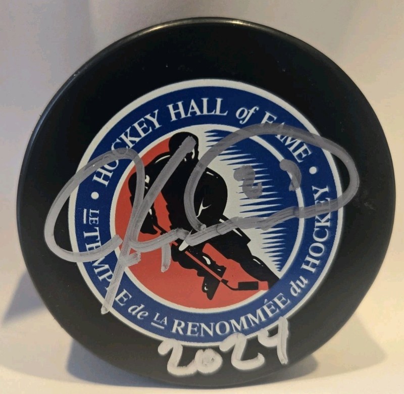 BECKETT JEREMY ROENICK  2024" SIGNED CHICAGO BLACKHAWKS HOCKEY PUCK Beckett