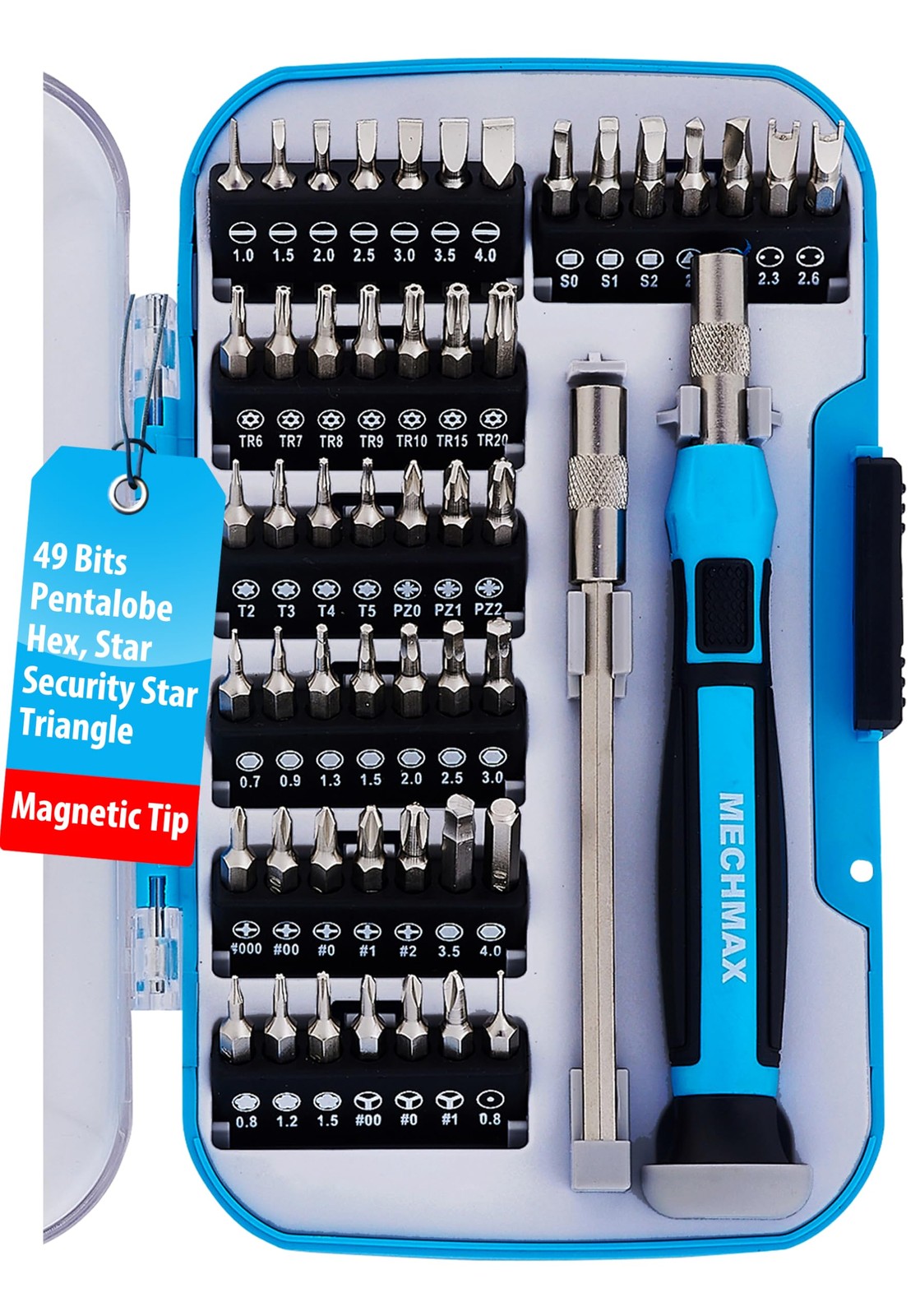 Precise Screwdriver Tip 51-in-1 Precision Screwdriver Set, Magnetic Electronics Repair Tool Kit ...