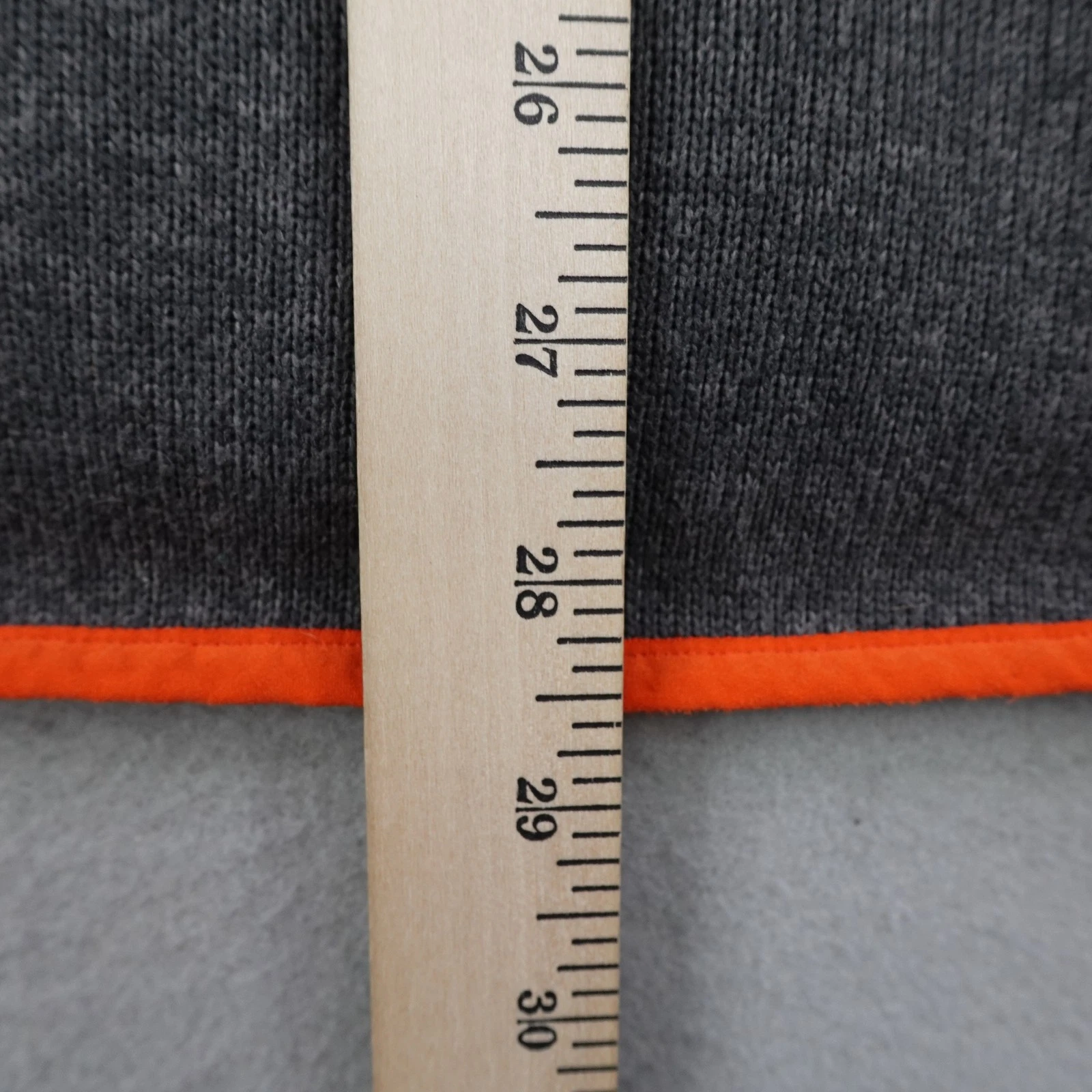 Patagonia Jacket Mens Large Gray Orange Performance Sweater Fleece Full Zip Up image 8