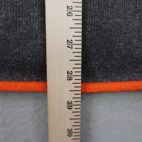 Patagonia Jacket Mens Large Gray Orange Performance Sweater Fleece Full Zip Up image 8