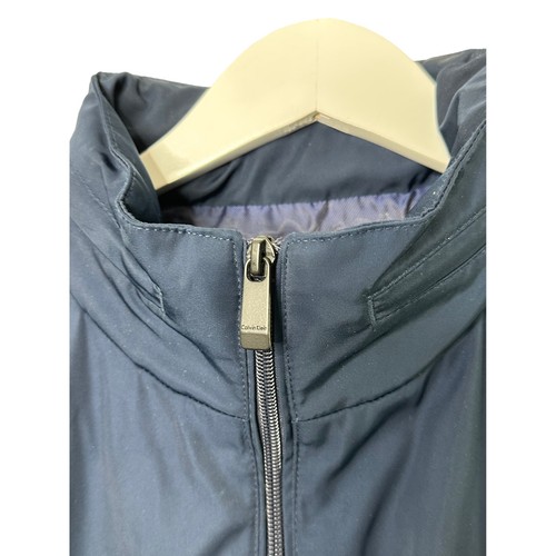 Calvin Klein Navy Blue Lined Hooded Windbreaker Jacket Women's Medium NEW - Picture 6 of 10