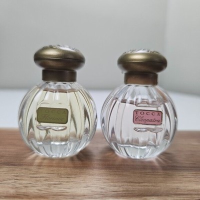 NEW Tocca 2pc Perfume Cleopatra Florence Open Top Not Spray .15oz/15mL NWOB