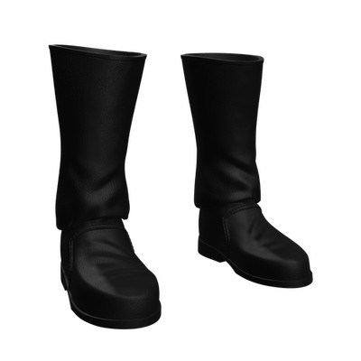 1/12 Scale Action Figure Boots:  Basic Leather