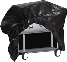 Large BBQ Cover Large Wagon Trolley Oil Barrel BBQ Barbecue Green Garden Pr