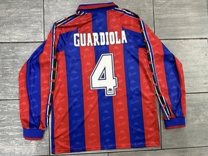Maillot rétro BARCELONE 1996 away GUARDIOLA - Les Voyages En Ballon - Maillots de football vintage