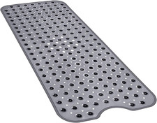 Bath and Shower Safety Mats 40X16 Inch, Non Slip with Suction Cups for Bathroom
