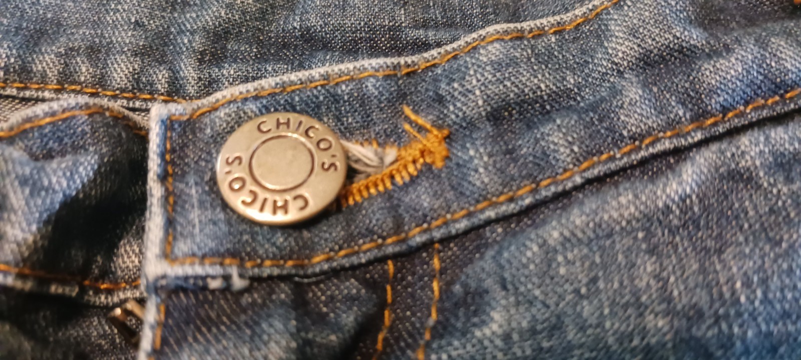 Chico's Design High Waisted Patchwork Embroidery … - image 9