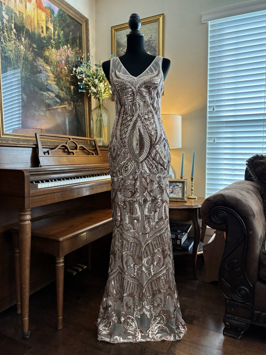 adrianna papell beaded dress ebay Adrianna Papell Women's Beaded Off Shoulder Gown