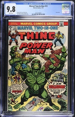 Marvel Two-In-One #13 CGC 9.8 WP NM/MT Thing & Power Man 1976 Bronze Age   