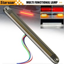 16 3-color Led Trailer Light Bar Stop Turn Tail Running Lights For Truck Rv Van