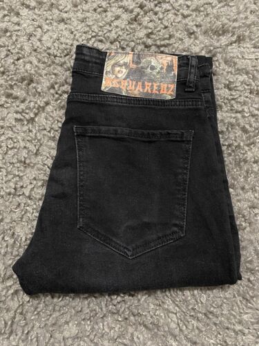 DSQUARED2 MENS JEANS MODEL-330 SLIM SIZE W46 VINTAGE MADE IN ITALY BLACK GRAY - Picture 17 of 23