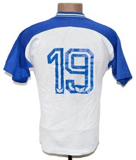 VINTAGE ERIMA 1990'S WHITE FOOTBALL SHIRT JERSEY 19 SIZE S ADULT