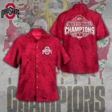 Ohio State Buckeyes Football 3D Hawaiian Shirt