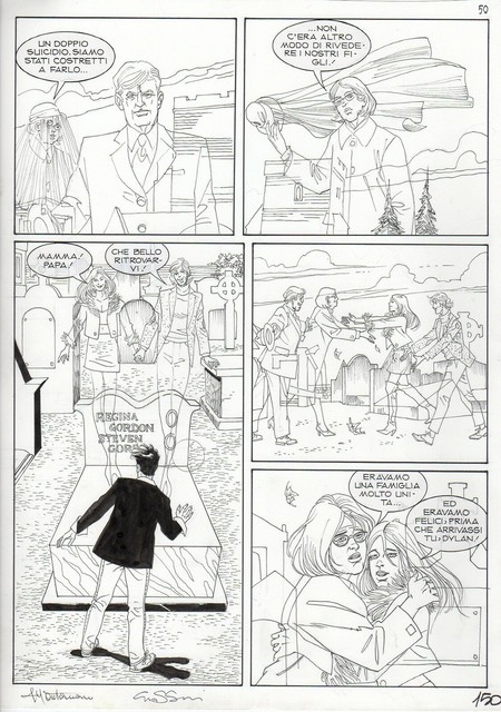 MONTANARI & GRASSANI - TAVOLA ORIGINALE DYLAN DOG - 'CON LE MIGLIORI INTENZIONI' MONTANARI & GRASSANI - TAVOLA ORIGINALE DYLAN DOG - 'CON LE MIGLIORI INTENZIONI'