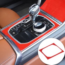 Rot Carbon Schaltknauf Rahmen Dekor Passend Für BMW 8 coupe G14 G15 G16 ab 2019