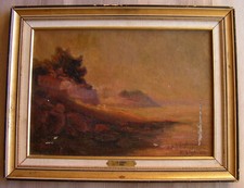 Huile sur toile école française début 20ème signée Aubert marine