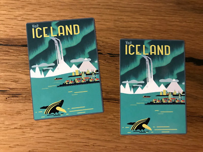 2x Iceland Expedition Stickers Travel Bus Vintage Artic Truck Offroad TR018