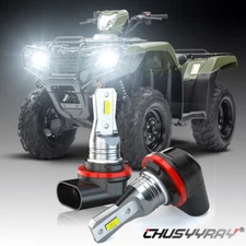 LED Headlight Bulbs 12V 35 35W For TRX420 TRX500 2014 to 2020 34901 HR3 A21