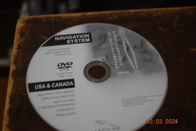 08-09 Jaguar X150 XK XF Navigation System Disc DVD USA Canada 6W8310E898BC OEM