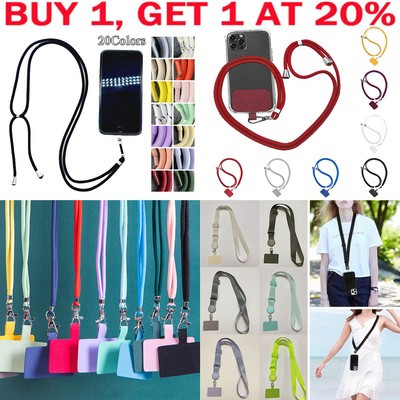 Handy-Lanyard Mit Patch – Verstellbares Armband Aus Polyester, Für Die Meisten Smartphones, Hände Frei