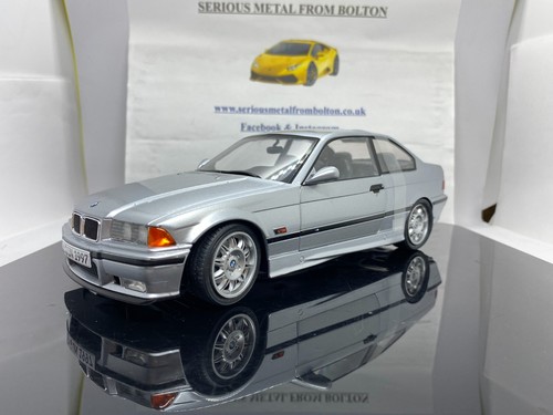 SOLIDO 1803913 1990 BMW M3 (E36) COUPE SILVER 1:18 SCALE