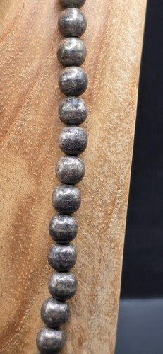 vintage 950 Sterling Silver Taxco Signed "Ruby’s" TM-87 Mexico Bead Necklace - Picture 3 of 7