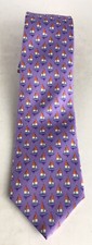 Brooks Brothers Makers and Merchants Sailboat Purple tie 100 Silk 58"