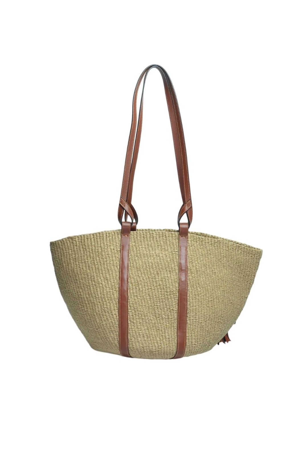 Chloe mifuko Rainbow Tassels  Raffia basket Bag New RRP£750 image 3