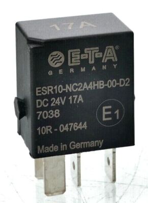 E-T-A Elektronisches Standard-Relais ESR10-NC2A4HB-00-D2 | DC 24V 17A