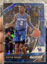 2020-21 Panini Prizm Draft Picks Blue Ice Prizm #39 ASHTON HAGANS /99 RC
