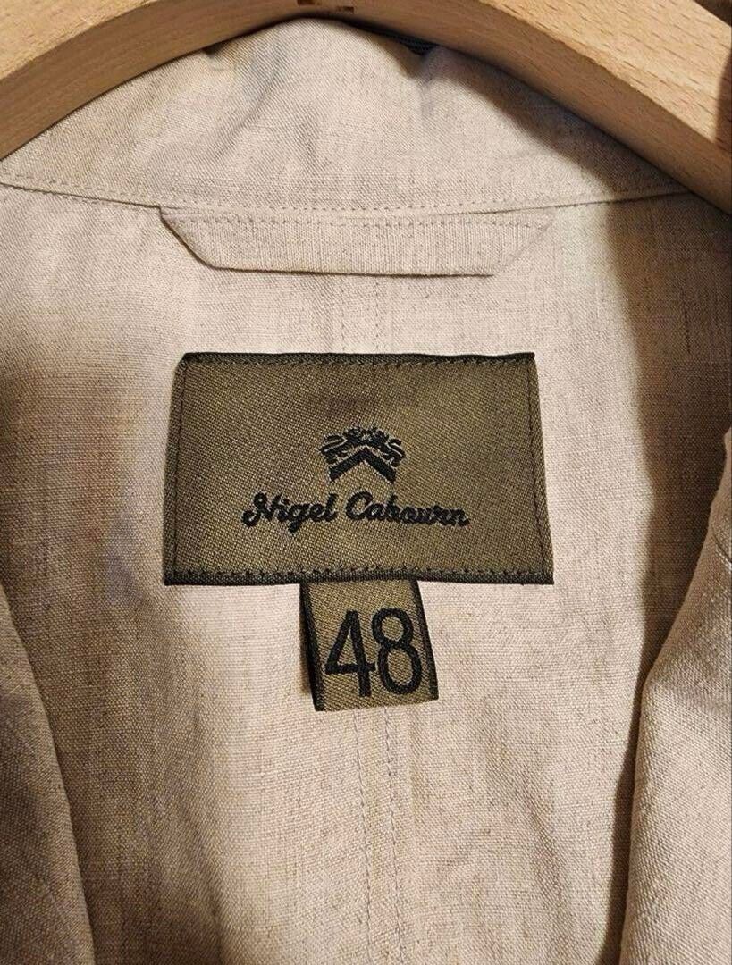 Nigel Cabourn 100% Linen Tailored Hospital Jacket Blouson Nigel Cabourn 100% Linen Tailored Hospital Jacket Blouson