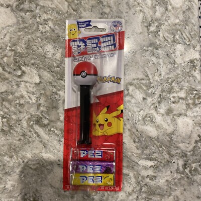 Pez Dispenser Pokemon Pikachu Pokeball 2023 Holiday Backing Card