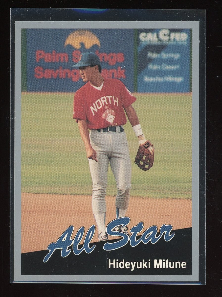 1991 Salinas Spurs Team Issue HIDEYUKI MIFUNE JAPAN Daiei Hawks