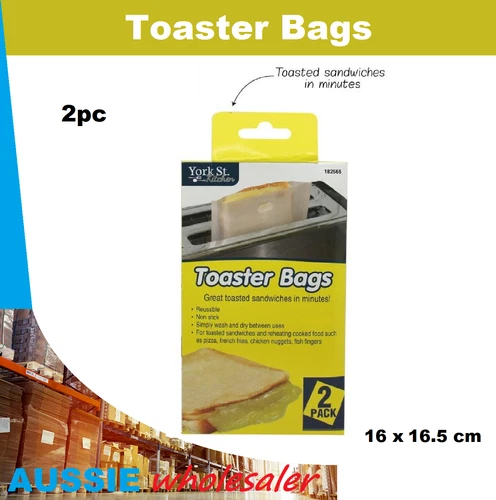 Au Toast Bag Reusable Toaster Sandwich Bags Baking Pouch Toasty Toastie Pockets