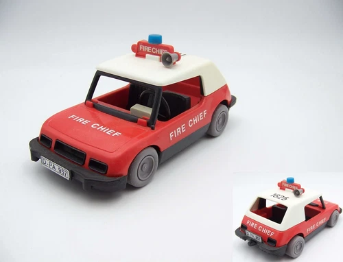 Playmobil (G516) FIREFIGHTERS - Vintage Chef 3216 Red Car