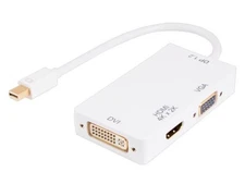 Mini Displayport 1.2 Male (Thunderbolt™ Compatible) to 4K HDMI+DVI+VGA Female...