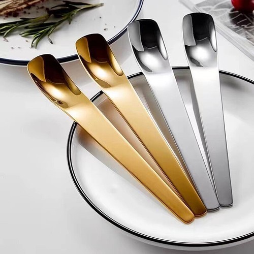 Coffee Tea Spoon Long Handle Ice Cream Dessert Spoons Stainless Steel Tableware