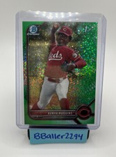 Kenya Huggins 2022 Bowman Draft Chrome Green Speckle /99 Cincinnati Reds BDC-140