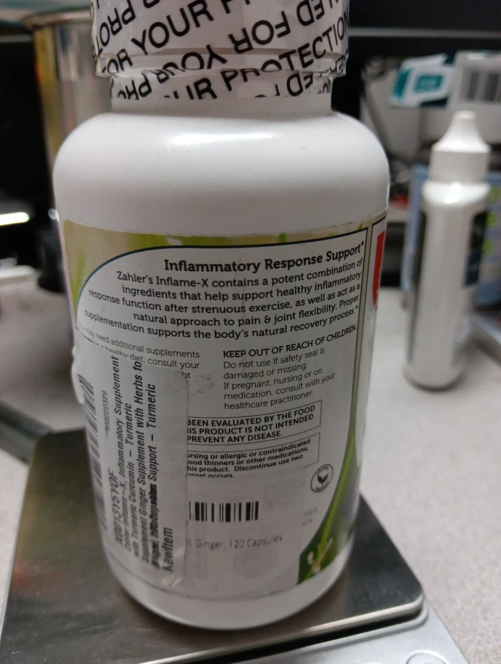 Zahler Inflame-X Respuesta Inflamatoria y Apoyo al Dolor - 120 Cápsulas - 01/2026 Foto 2 de 3