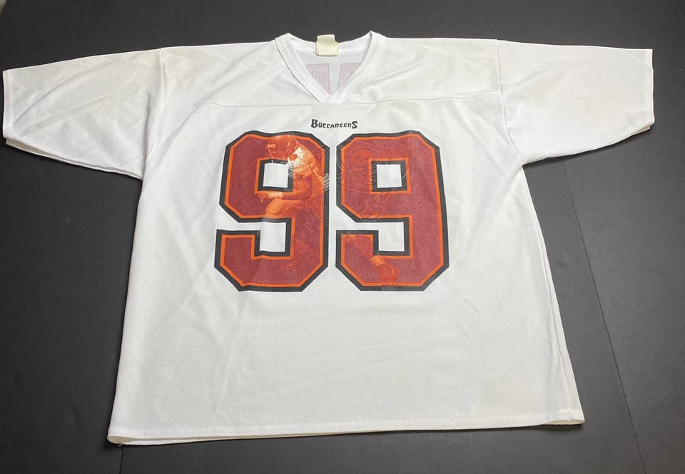 Camisa Jersey Warren Sapp 1997 Auténtica De Colección L Gráfica Rara BUCCANEERS K7 Foto 4 de 4