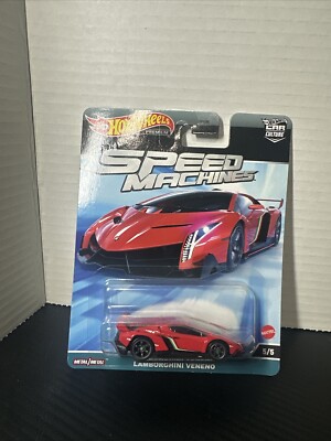 Hot Wheels Premium 2023 HW Car Culture Speed Machines 5/5 Red Lamborghini Veneno